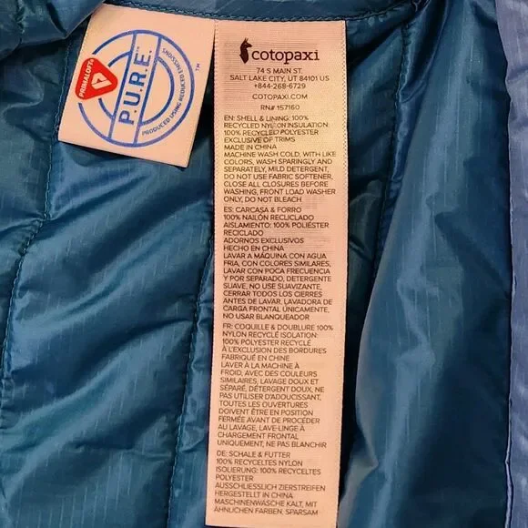 Cotopaxi Capa Hybrid Insulated Jacket Men's XL Blue Orange Quilted Puffer - Picture 6 of 9